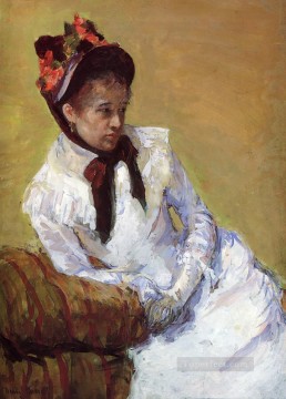 María Cassatt Painting - Retrato de la artista madres hijos Mary Cassatt